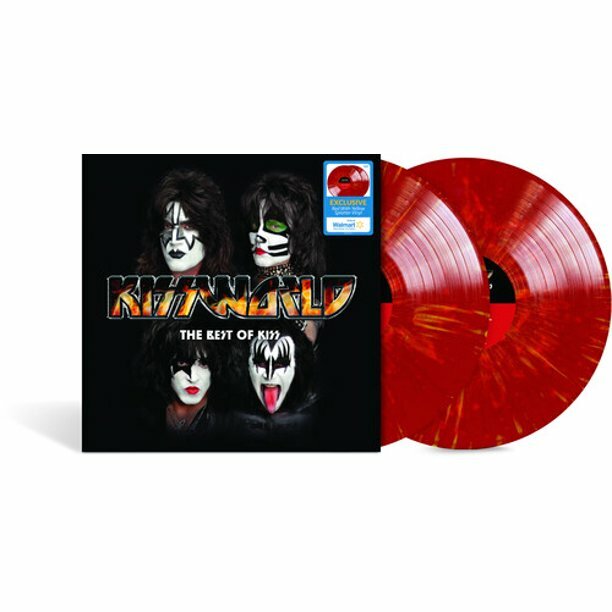 Kiss Kissworld Best of Kiss 2 LP Exclusive Red With Yellow