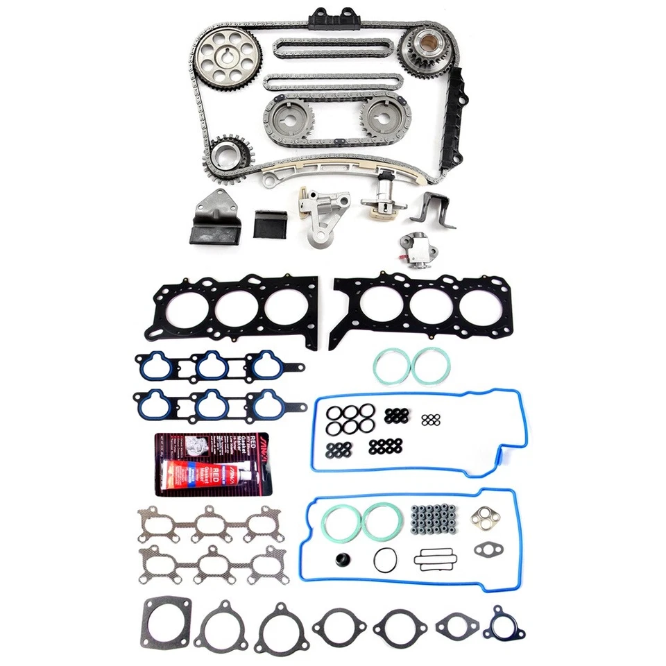 Juego de juntas de culata y kit de cadena de distribución para 2002 2003 2004 Suzuki XL-7 2,7 L DOHC Foto 3 de 4