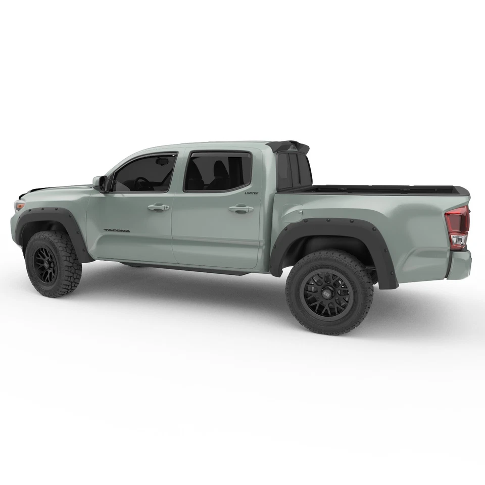 For: Toyota Tacoma 2016-2023 Matte Black Truck Cab Spoiler #IP-EGR985089 Foto 2 de 4