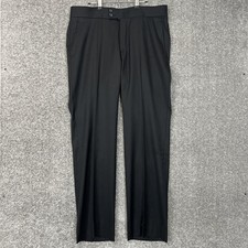 Gucci Vintage Men’S Black Pleated Wool Dress Pants Luxury Size 52 (37X33)