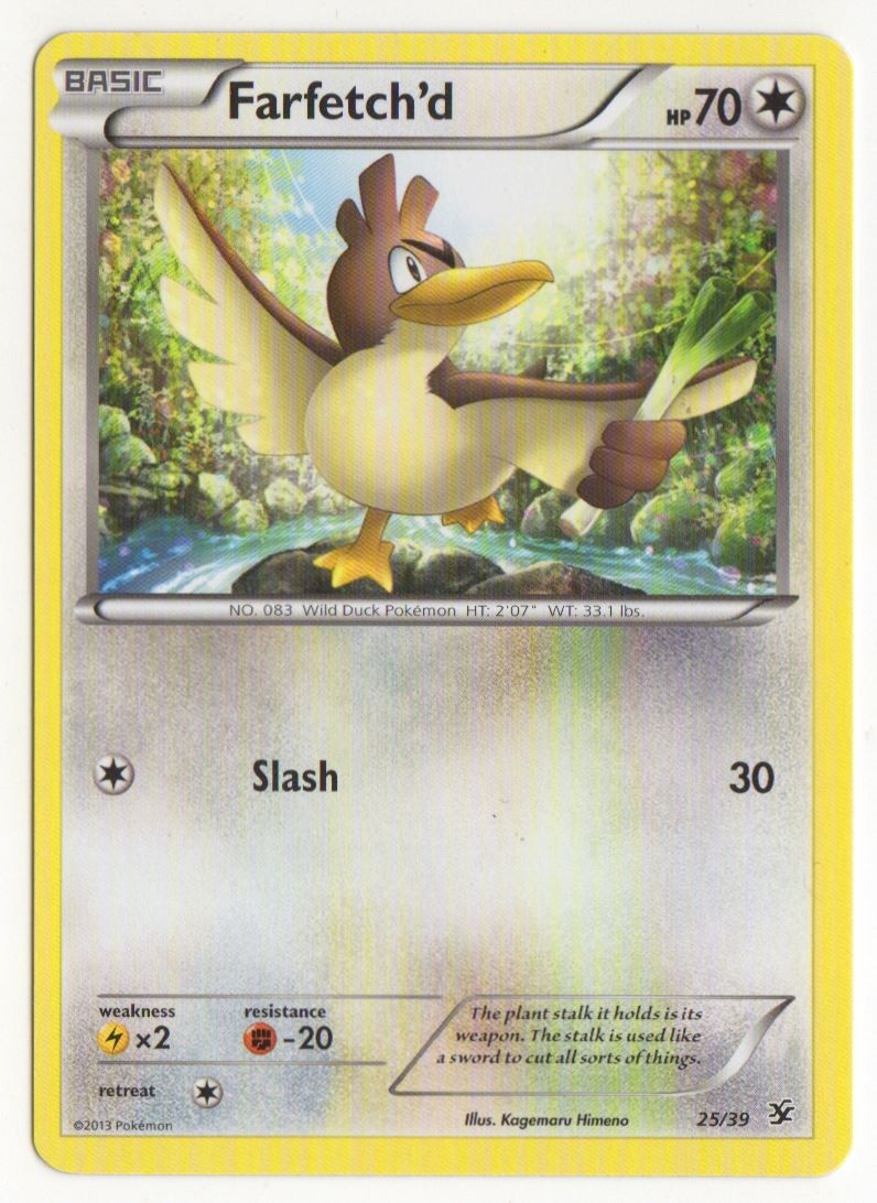 Farfetch'd 25 Pokemon XY Kalos Starter Set 2013