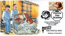 25-269, 2025, Owney the Postal Dog, Event Cover, Pictorial Postmark, Danbury CT.