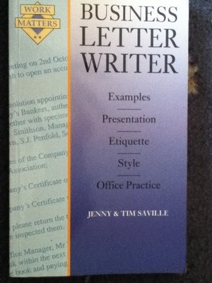 Business Letter Writer (Work Matters),Tim Saville, Jenny Saville