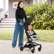 Lightweight Baby Stroller Compact  Airplane-Friendly Travel Stroller wi/ Canopy