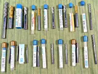 Lot of (16) SGS Machinist CNC Tools Carbide End Mills Made in U.S.A.