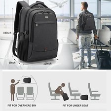 17 Inch Laptop Backpack for Travel Water Resistant College Backpack for Men