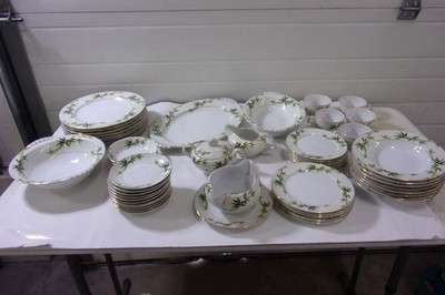 1950s KENT Fine China BALI HAI Bamboo Dining Set Made Japan 54