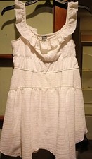 Wild Fable Womens Dress Skater Ruffle Tiered Sleveeless Size L