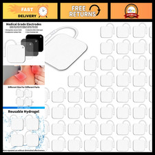 TENS Unit Replacement Pads 2"x2" 52PCS Electrodes for Pain Relief Therapy