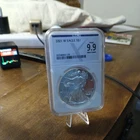 2001 W Proof 1 oz. Silver American Eagle $1 NGC 9.9 Ultra Cameo