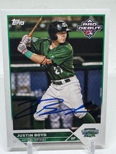 2023 Topps Pro Debut - Justin Boyd #PD-9 (RC) SIGNED
