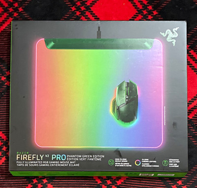Razer Firefly V2 Pro RGB Illuminated Gaming Mouse Mat w/ USB Port Non-Slip