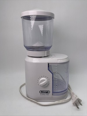 DeLonghi DCG-4T Coffee Mill Deluxe Electric Grinder White