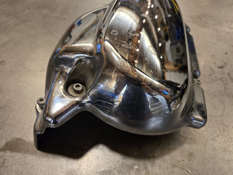 Cubierta lateral cromada con pernos para Yamaha V Star XVS 650 personalizada 2001 a 2010 Foto 2 de 4