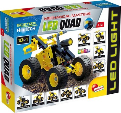 Lisciani MINT Robotik Kit 10 in 1 LED Quad für Kinder 8-12 Zuhause Lernen Geschenk