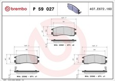 Plaquette de frein Chevrolet ALERO