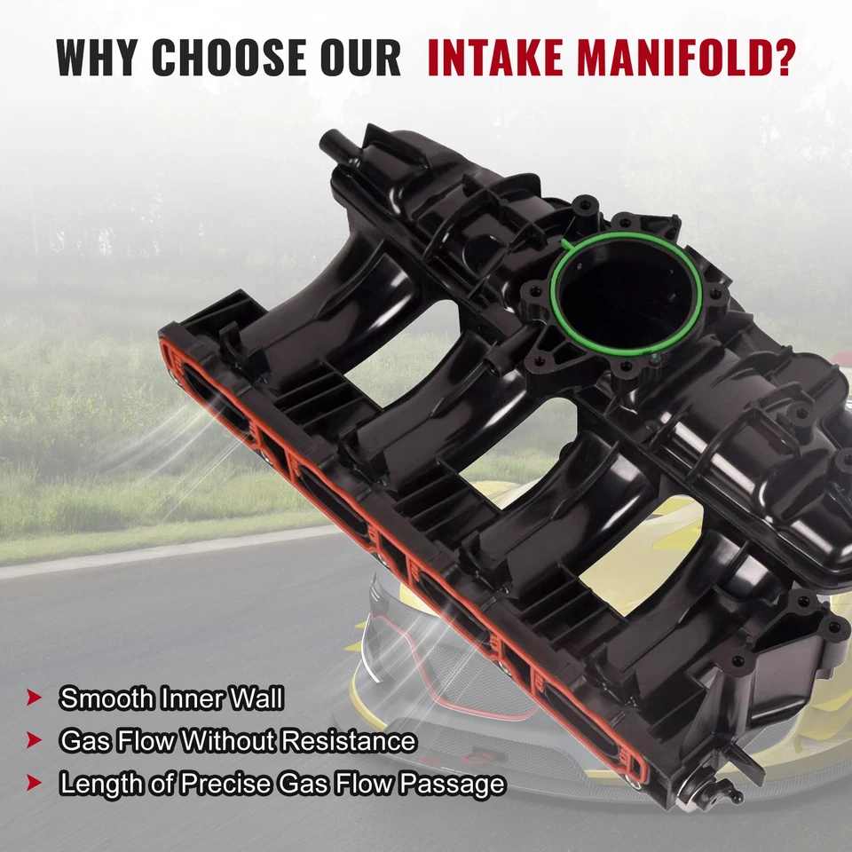 Coletor de admissão compatível com Audi A3 A4 TT Quattro VW Eos Golf R GTI Jetta 06F133201P - Imagem 4 de 4