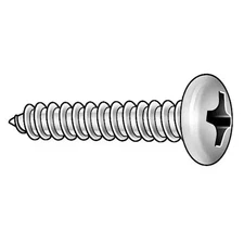 Sheet Metal Screw, #4 X 3/4 In, Plain 18-8 Stainless Steel Pan Head Phillips