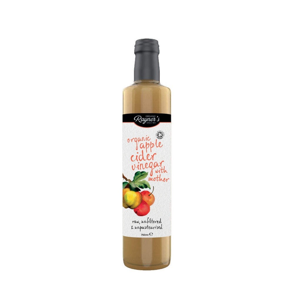 Rayner's Organic Raw Apple Cider Vinegar with Mother 750ml Unfiltered