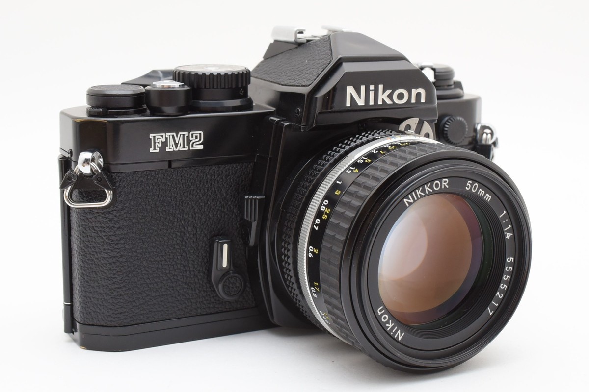 Nikon New FM2 Black 35mm SLR Film Camera + Ai-s 50mm f1.4 Lens