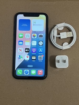 Apple iPhone XR - 64 GB - Black (AT&T) Smartphone, MH3F3LL/A, NO FACE ID, BH:77%