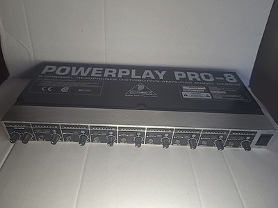 Behringer Powerplay Pro-8 8-Channel High-Power Headphones Amplifier Amp HA8000