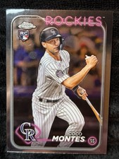 2023 Topps Chrome Coco Montes Rookie Card Colorado Rockies RC #182 Mint Conditio