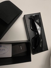 Prada PR17WS 1AB5S049 Women's Sunglasses 49 mm Black / Dark Grey Lens