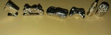 Monopoly Empire 2013, Replacement player tokens, lot of 6 Pewter pieces