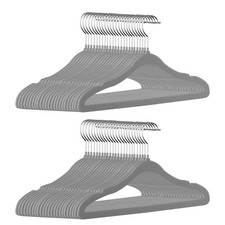 Hangers Velvet 50 Pack 14" - Felt Hangers Non Slip Hanger Childrens Hanger fo...