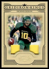 2008 Donruss Threads Gridiron Kings PRIME PATCH Dennis Dixon RC /25 Oregon Ducks