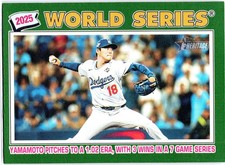 2026 Topps Heritage #313 World Series Highlights WSHL Dark Green