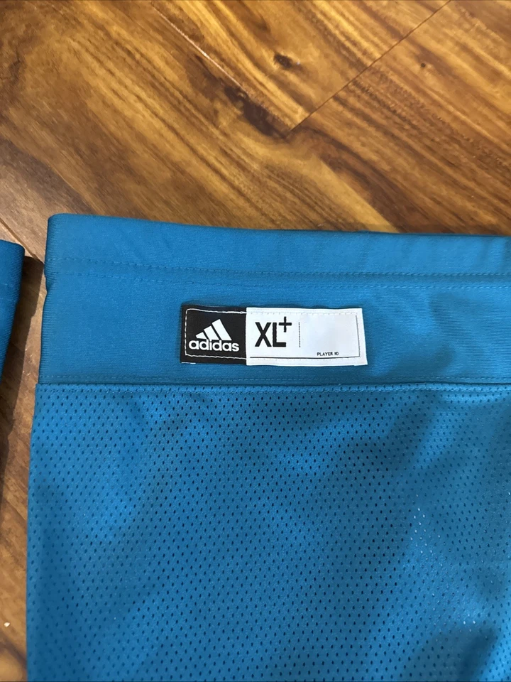 Meias de hóquei Adidas San Jose Sharks On Ice Team Issue Pro Stock masculinas XL+ novas sem etiquetas - Imagem 2 de 3