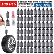 10-100PCS Rubber Tire nail Repair kit Screw in Tires Plugs Car SUV truck Van USA