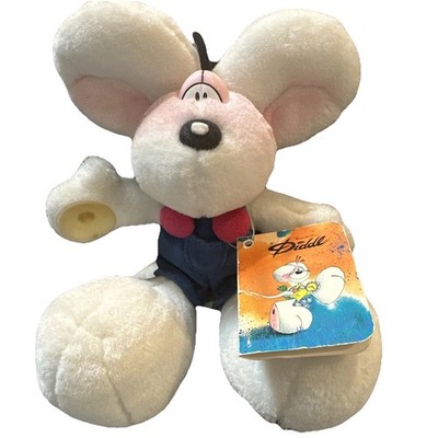 Diddl Thomas Goletz 10in Plush Mouse With Suction Cups Vintage Depesche Vertrieb