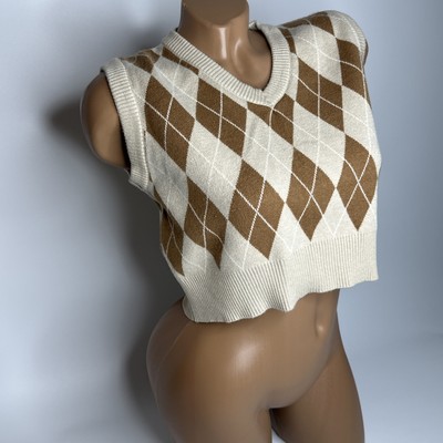 Argyle Sweater Vest Light Academia Sweaters Womens Sweater