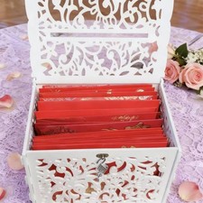 Wedding Card Box Card Receiving Box Elegant Reusable Keepsake Storage for
