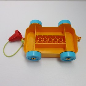 Lego Duplo Yellow Wagon Pull Along Large Car Base Vehicle Toddler Stem Toy