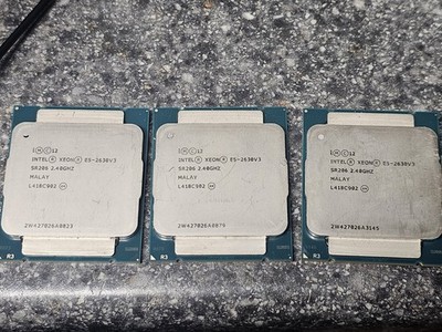 Lot-3 Intel Xeon E5-2630V3 2.40Ghz 8 Core  Processors/L418C902  CPU P/N: SR206