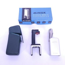 Minox Blitzgerät Modell B für Blitzwürfel mit Etui OVP - Flashgun Blitz