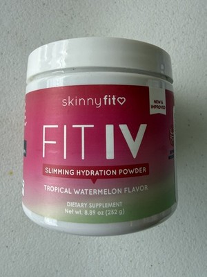 Skinny Fit- FIT IV Slimming Hydration Powder Tropical Watermelon Flavor 07/2027