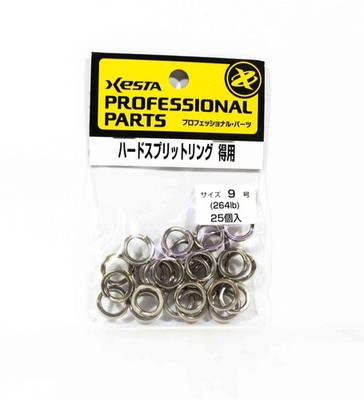 Xesta Hard Split Rings Value Pack Yellow Package Size 9, 25 pieces (9158)