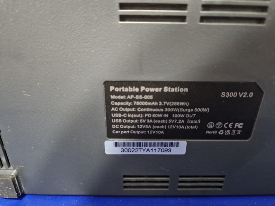 Portable Solar Generator All Powers AP-SS-005 100500 mAh 372 Wh Used a ...