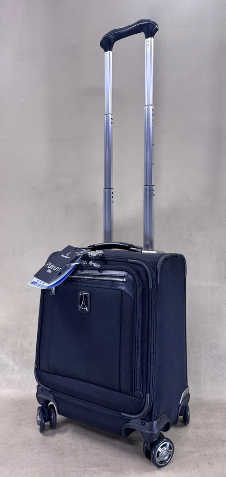 Travelpro Platinum Elite 16" inch Carry-on Spinner Tote Bag with USB Port Black - Image 3 of 4