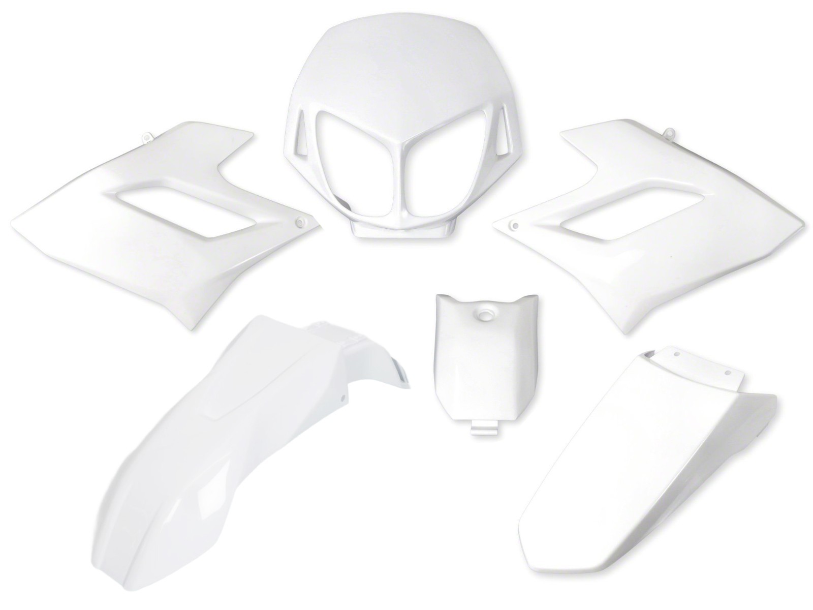 Kit carénages blanc pour Derbi DRD Senda Racing 2004-2010