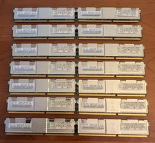 Samsung 64GB (16×4GB) DDR2 FB-DIMM PC2-5300F 667MHz Server Memory Lot