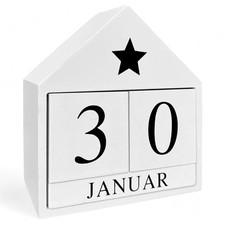 Calendrier perpétuel en bois  Calendrier de table élégant  Petite décoration ...