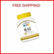 21st Century B 12 2500 mcg Sublingual Tablets, 110 Count