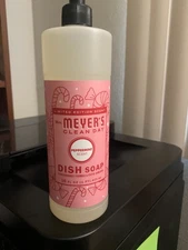 Mrs Meyers Liquid Dish Soap Peppermint-Snowdrop-Orange Clove 16 oz
