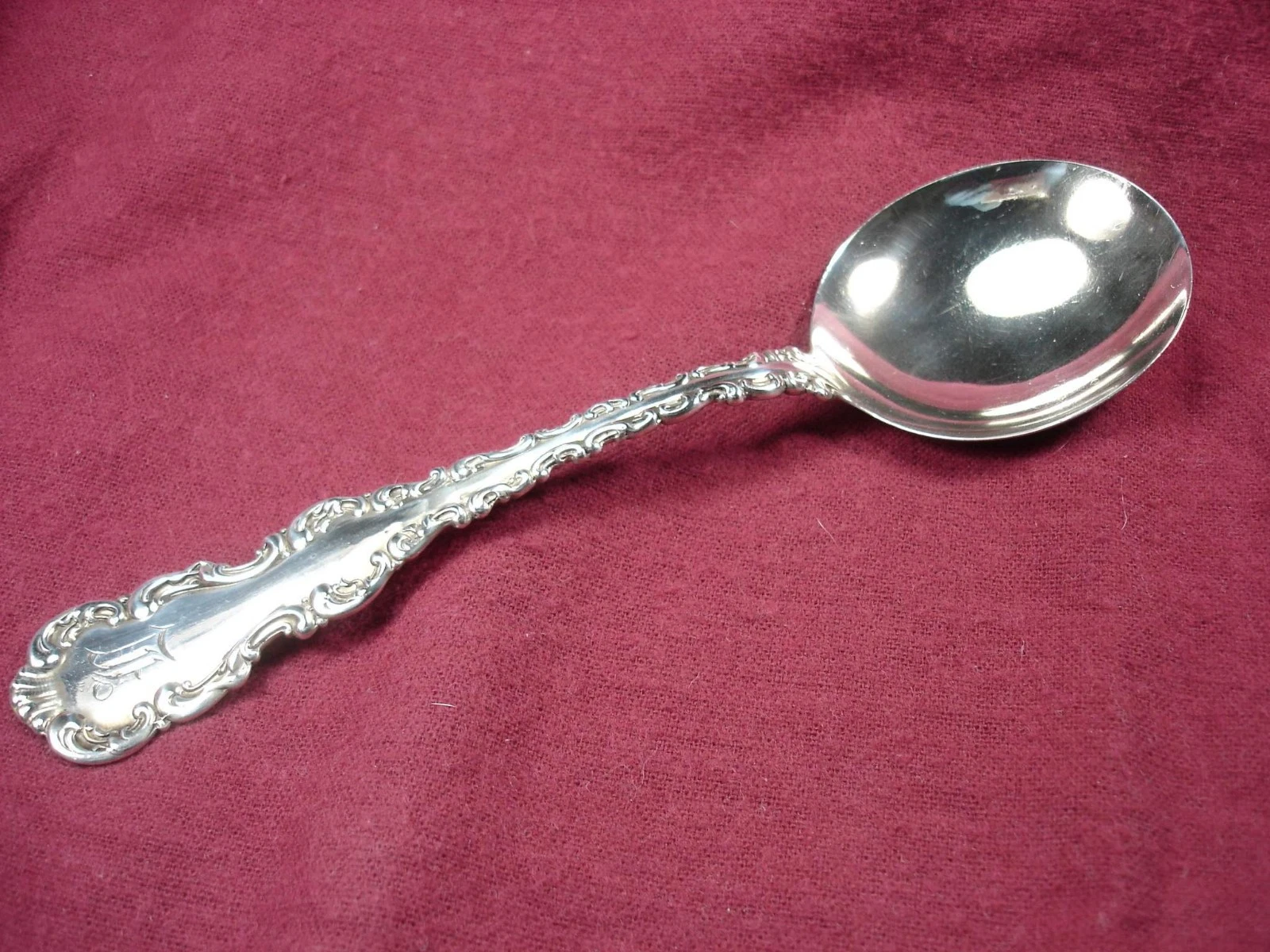 Serving Spoon Sterling Silver Louis XV Pat. 1891 - N.G. Wood & Sons
